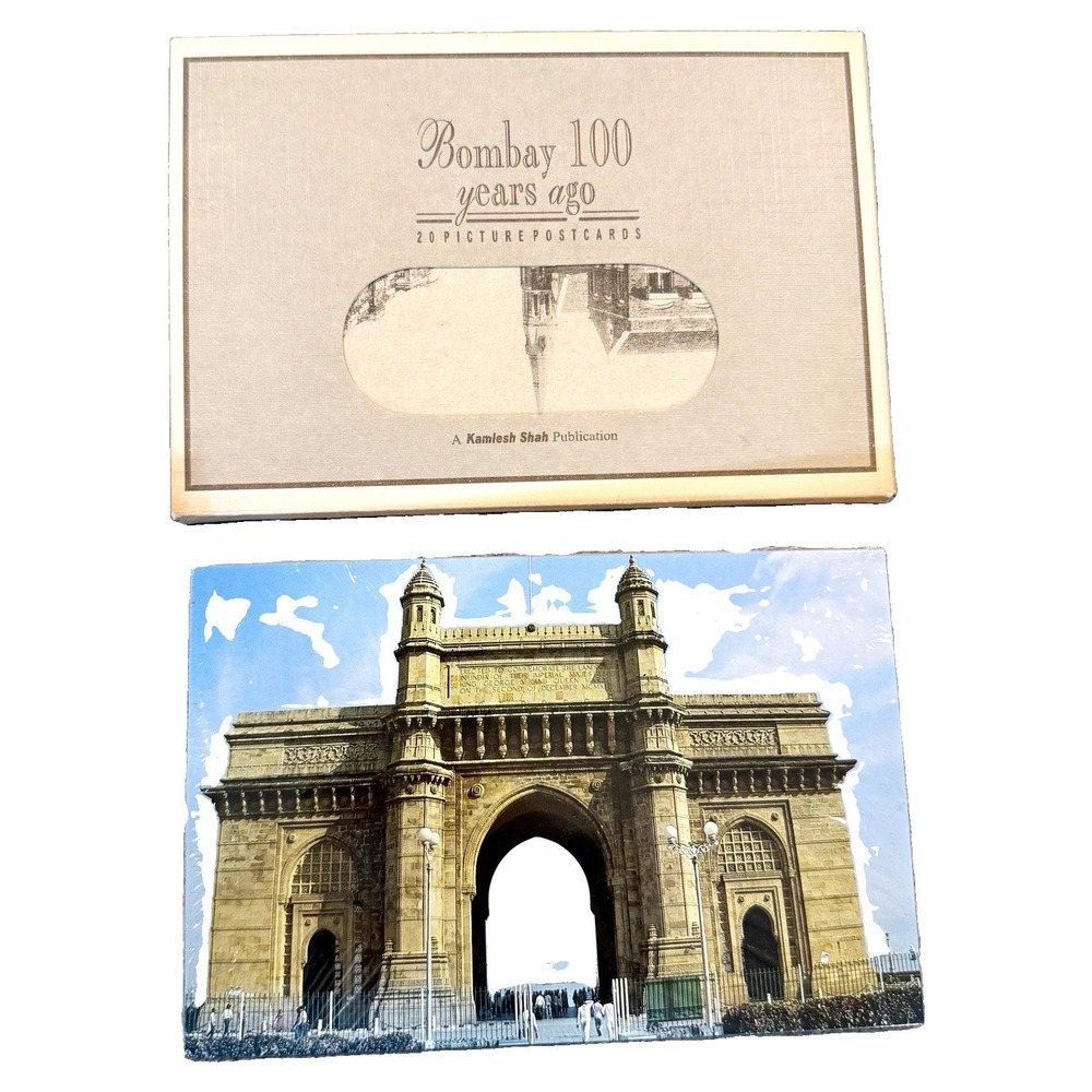 Vintage Bombay 100 Years Ago 20 Postcard Set Mumbai India Historic Views Gateway